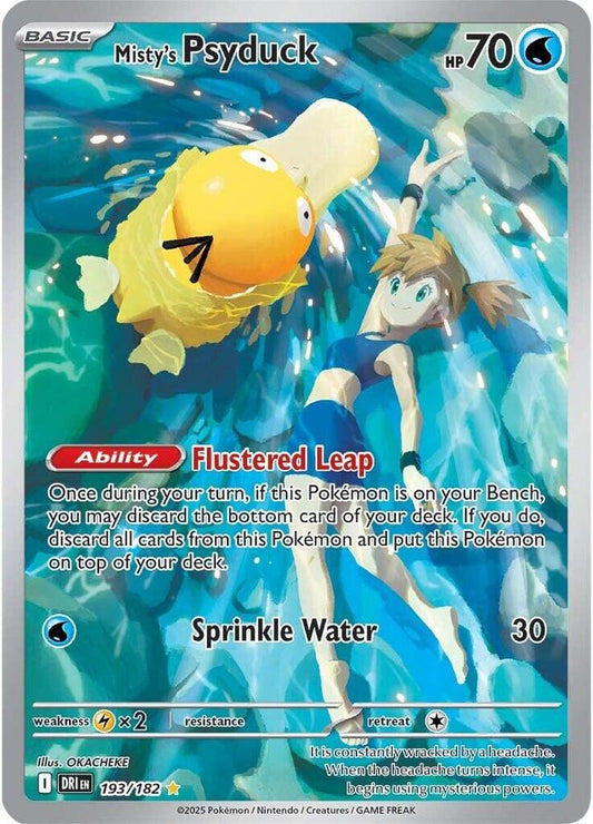 Pokemon TCG! Misty's Psyduck - 193/182 - SV10: Destined Rivals (DRI)