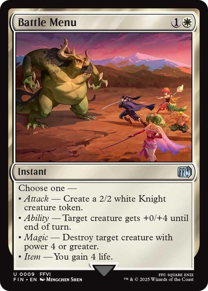 MTG! Battle Menu - FINAL FANTASY (FIN)