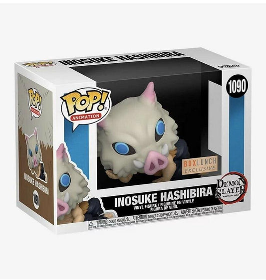 Funko POP! Animation: Demon Slayer Inosuke Hashirbira Box Lunch Exclusive #1090 + PROTECTOR