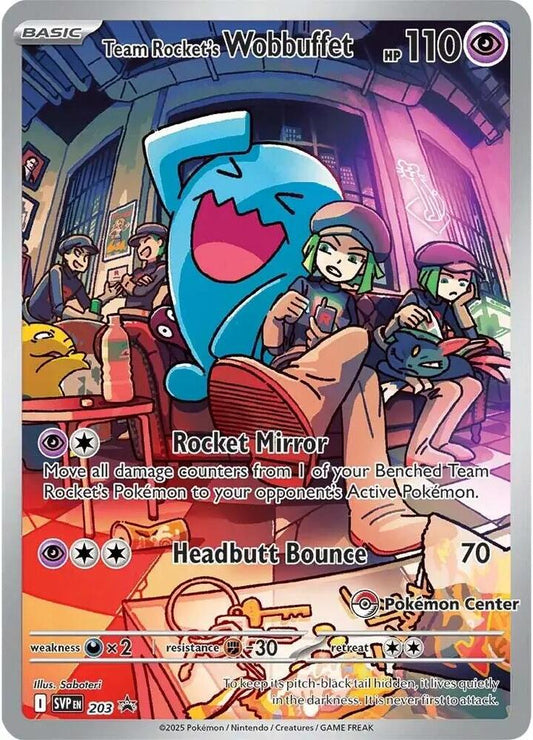 Pokemon TCG! Team Rocket's Wobbuffet (Pokemon Center Exclusive) - SV: Scarlet & Violet Promo Cards (SVP)