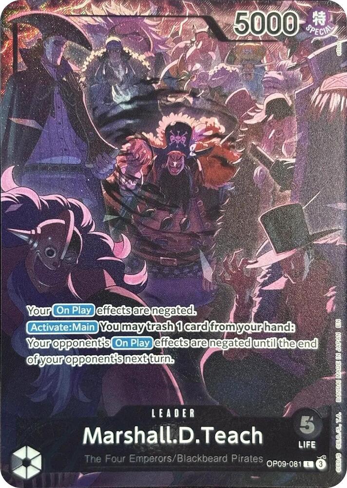 One Piece TCG! Marshall.D.Teach (English Version 2nd Anniversary Set) - One Piece Promotion Cards (OP-PR)
