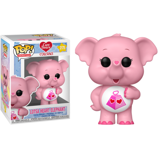 Funko Pop! Care Bears Cousins - Lotsa Heart Elephant 2175 Figure + Pop Protector