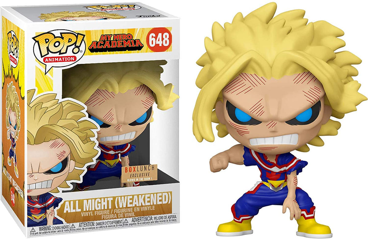 Funko Pop! My Hero Academia - All Might (Weakened) 648 BoxLunch Exclusive + Free Protector