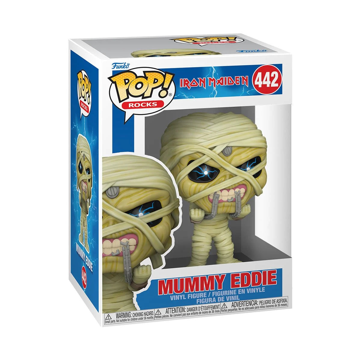 Iron Maiden Eddie Mummy Funko Pop! Vinyl Figure #442 + Pop Protector