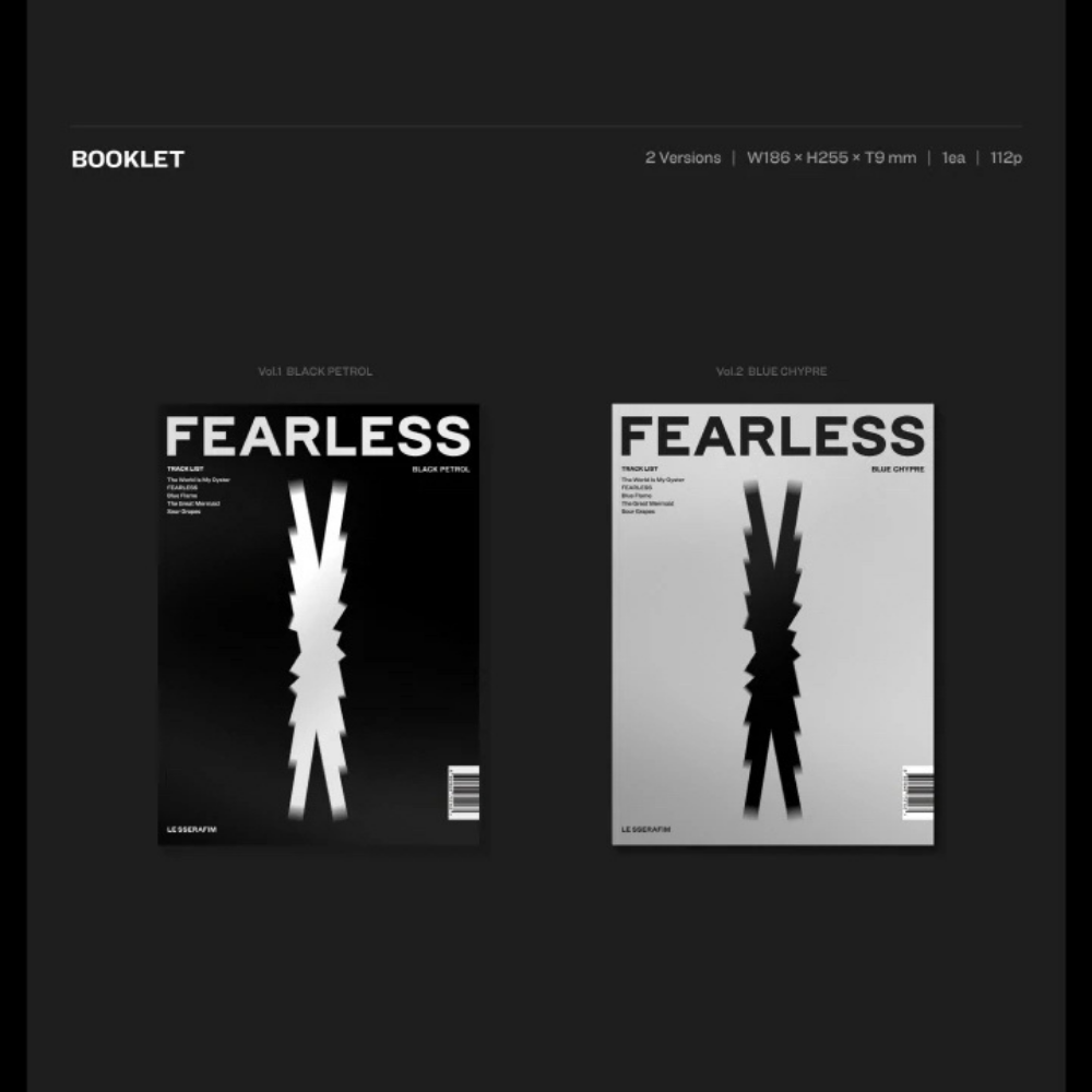 K-pop Le Sserafim - Fearless (1st Mini Album) Vol. 1 Black Petrol Ver.