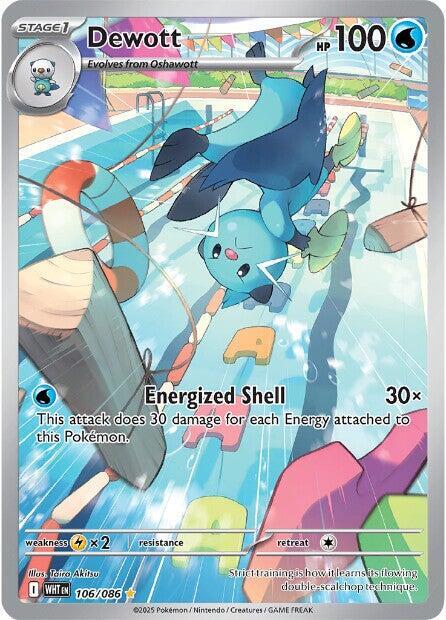 Pokemon TCG! Dewott - 106/086 - SV: White Flare (WHT)