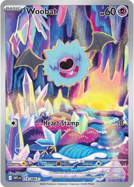 Pokemon TCG! Woobat - 119/086 - SV: White Flare (WHT)