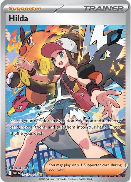 Pokemon TCG! Hilda - 171/086 - SV: White Flare (WHT)