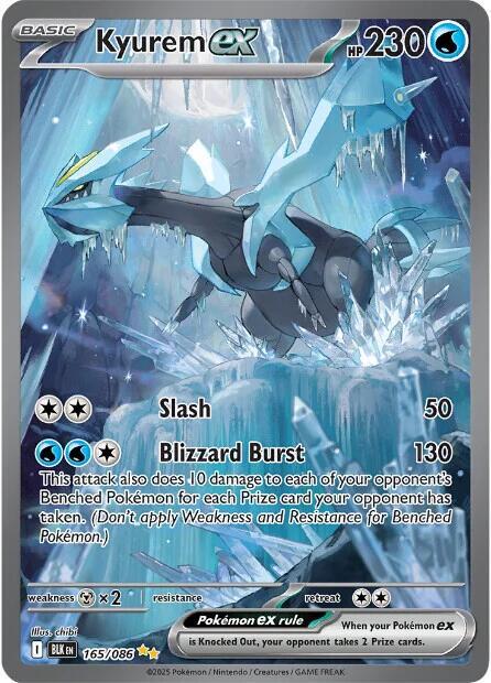 Pokemon TCG! Kyurem ex - 165/086 - SV: Black Bolt (BLK)