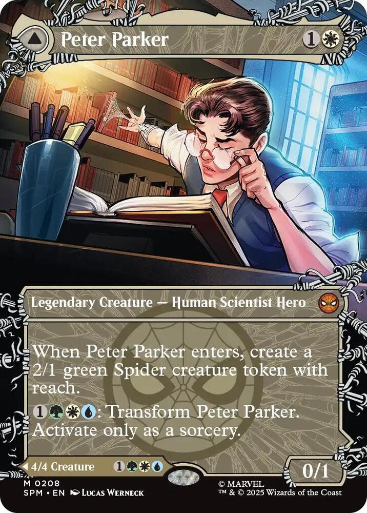 Magic The Gathering -Peter Parker (0208) (Borderless) - Marvel's Spider-Man (SPM)