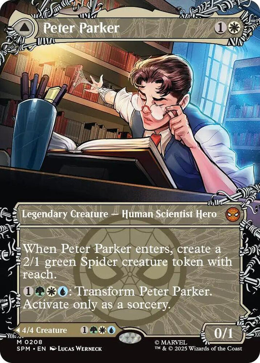 Magic The Gathering -Peter Parker (0208) (Borderless) - Marvel's Spider-Man (SPM)