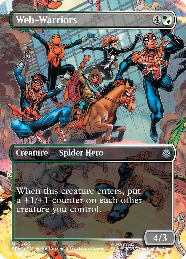 MTG! Web-Warriors (Borderless) - Marvel's Spider-Man (SPM)