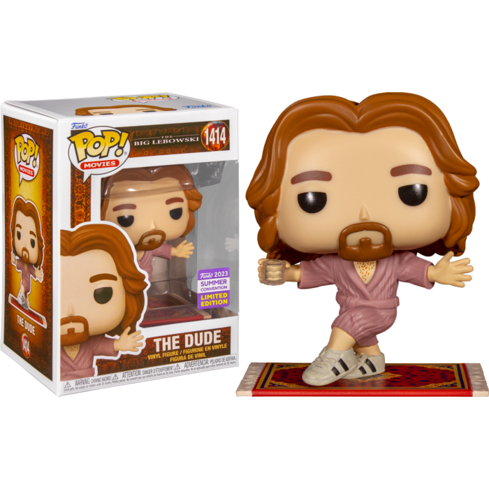 Funko Pop! The Big Lebowski - The Dude 1414 Funko 2023 Summer Convention Exclusive + Free Protector