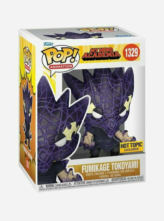 Funko Pop! My Hero Academia Fumikage Tokoyami 1329 Hot Topic Exclusive + Free Protector