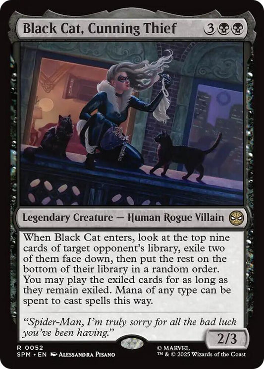 MTG! Black Cat, Cunning Thief - Marvel's Spider-Man (SPM)