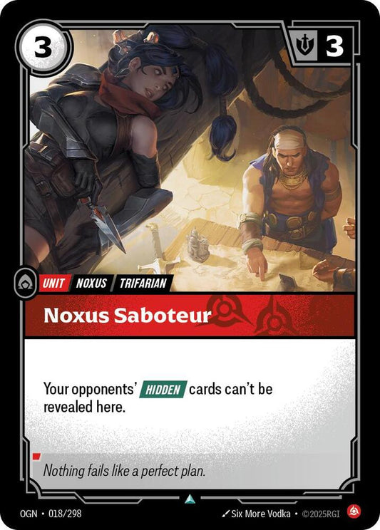 Riftbound TCG! Noxus Saboteur - Origins (OGN)