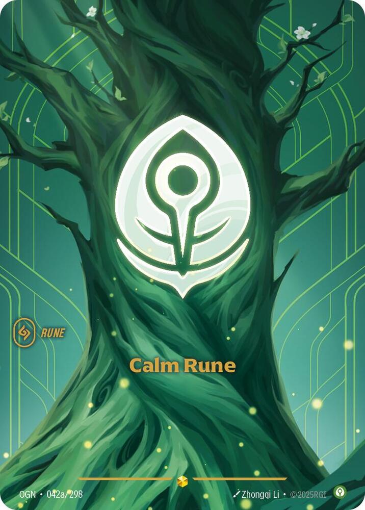 Riftbound TCG! Calm Rune (Alternate Art) - Origins (OGN)