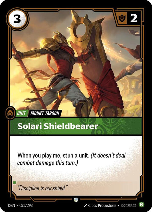 Riftbound TCG! Solari Shieldbearer - Origins (OGN)