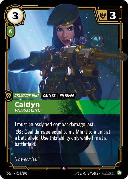Riftbound TCG! Caitlyn - Patrolling - Origins (OGN)