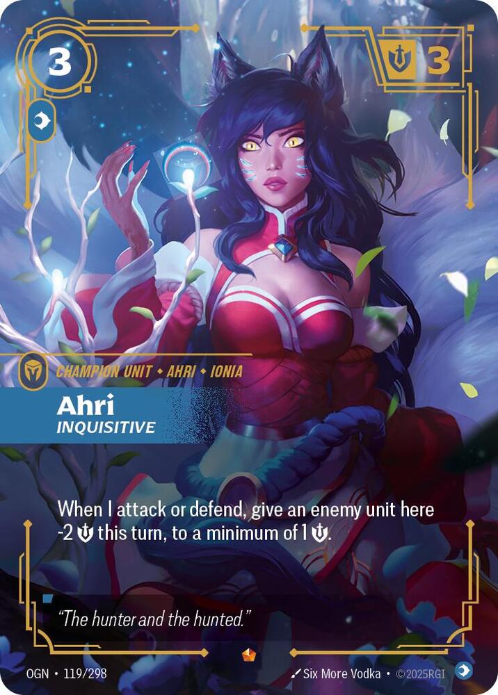 Riftbound TCG! Ahri - Inquisitive - Origins (OGN)