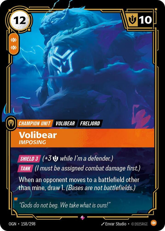 Riftbound TCG! Volibear - Imposing - Origins (OGN)