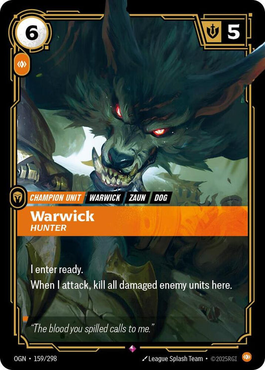 Riftbound TCG! Warwick - Hunter - Origins (OGN)