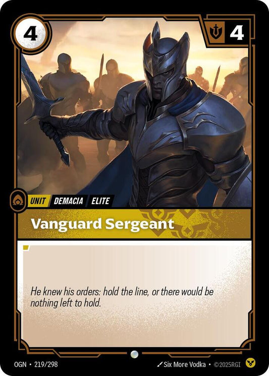 Riftbound TCG! Vanguard Sergeant - Origins (OGN)