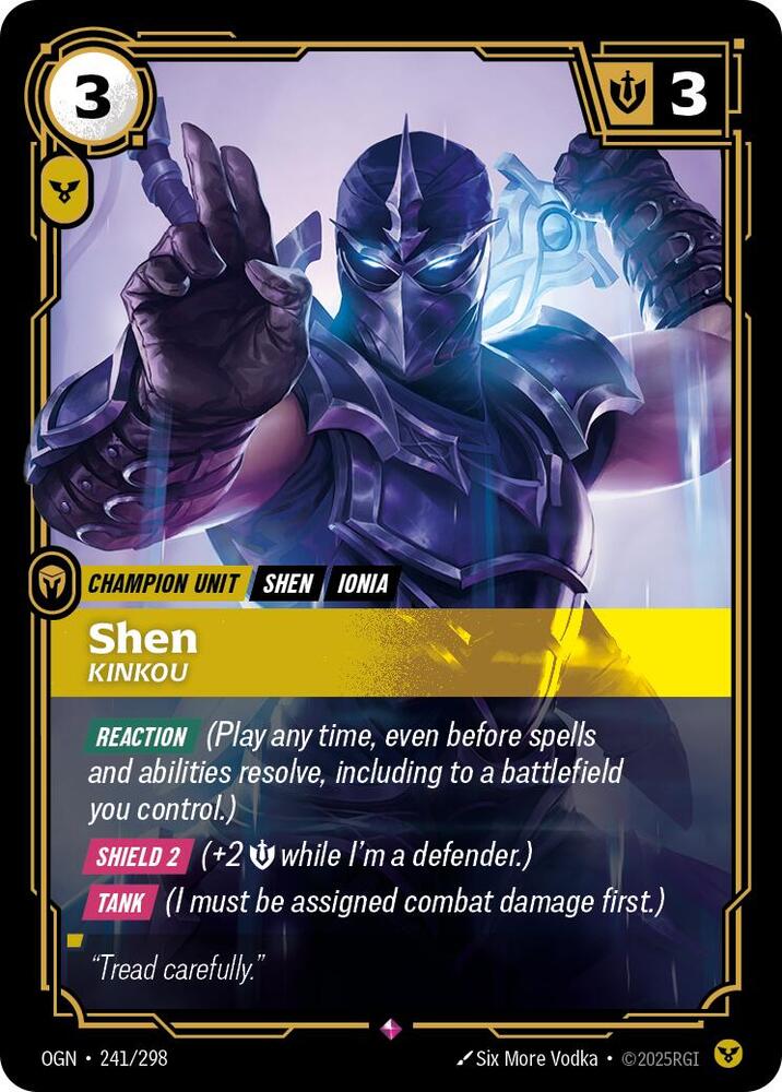 Riftbound TCG! Shen - Kinkou - Origins (OGN)