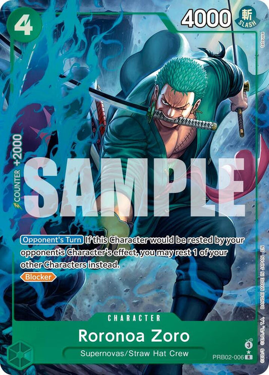 One Piece TCG! Roronoa Zoro - PRB02-006 (Alternate Art) - Premium Booster -The Best- Vol. 2 (PRB-02)
