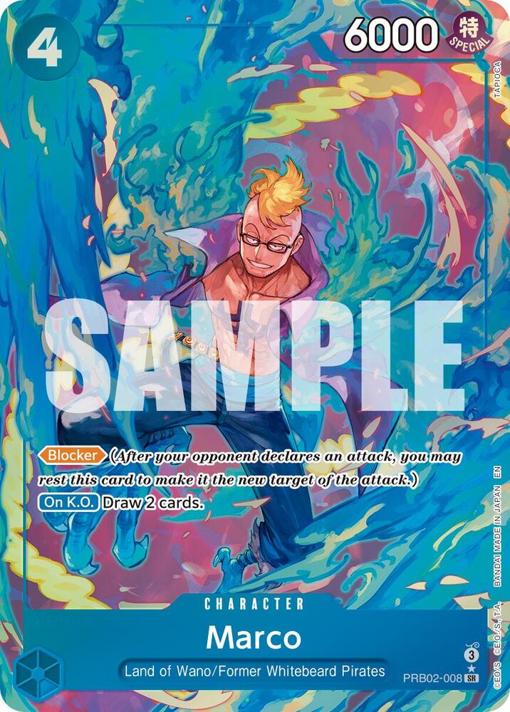 One Piece TCG! Marco (Alternate Art) - Premium Booster -The Best- Vol. 2 (PRB-02)