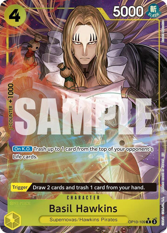 One Piece TCG! Basil Hawkins - OP10-109 (Alternate Art) - Premium Booster -The Best- Vol. 2 (PRB-02)