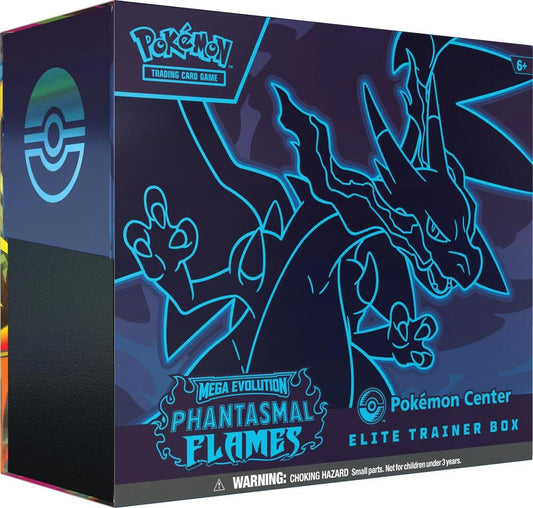 Pokemon TCG! Phantasmal Flames Pokemon Center Elite Trainer Box (Exclusive) - ME02: Phantasmal Flames (PFL)