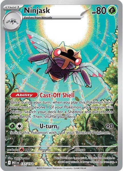 Pokemon TCG! Ninjask - 137/132 - ME01: Mega Evolution (MEG)