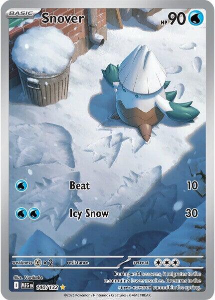 Pokemon TCG! Snover - 140/132 - ME01: Mega Evolution (MEG)