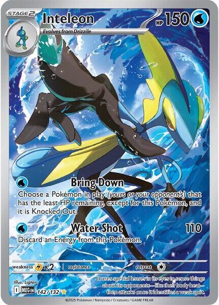 Pokemon TCG! Inteleon - 142/132 - ME01: Mega Evolution (MEG)