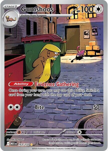 Pokemon TCG! Gumshoos - 153/132 - ME01: Mega Evolution (MEG)