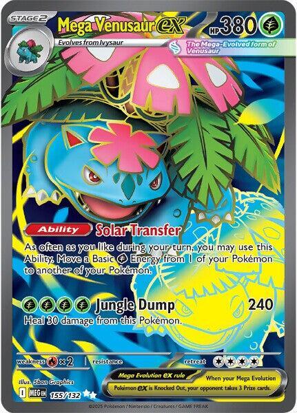 Pokemon TCG! Mega Venusaur ex - 155/132 - ME01: Mega Evolution (MEG)