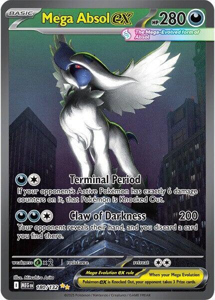 Pokemon TCG! Mega Absol ex - 180/132 - ME01: Mega Evolution (MEG)