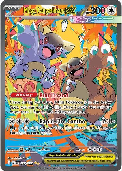 Pokemon TCG! Mega Kangaskhan ex - 182/132 - ME01: Mega Evolution (MEG)