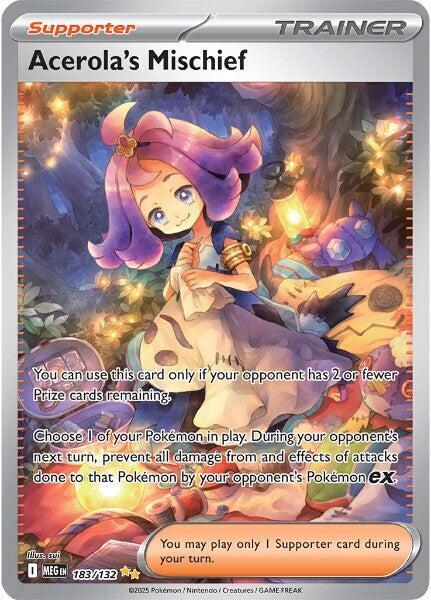 Pokemon TCG! Acerola's Mischief - 183/132 - ME01: Mega Evolution (MEG)