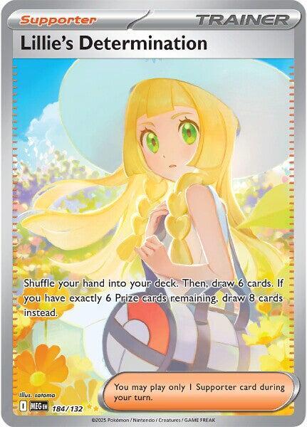 Pokemon TCG! Lillie's Determination - 184/132 - ME01: Mega Evolution (MEG)
