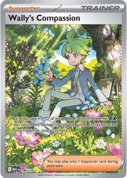 Pokemon TCG! Wally's Compassion - 186/132 - ME01: Mega Evolution (MEG)