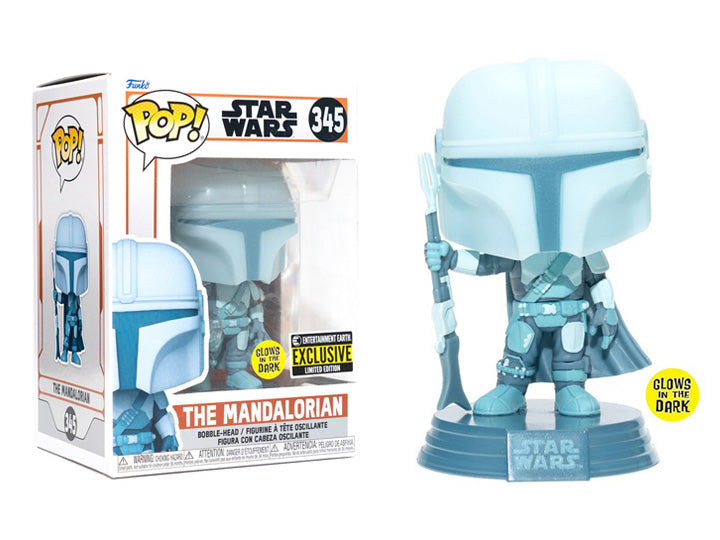 Funko Pop! Star Wars - The Mandalorian 345 Glows in the Dark EE Exclusive + Free Protector