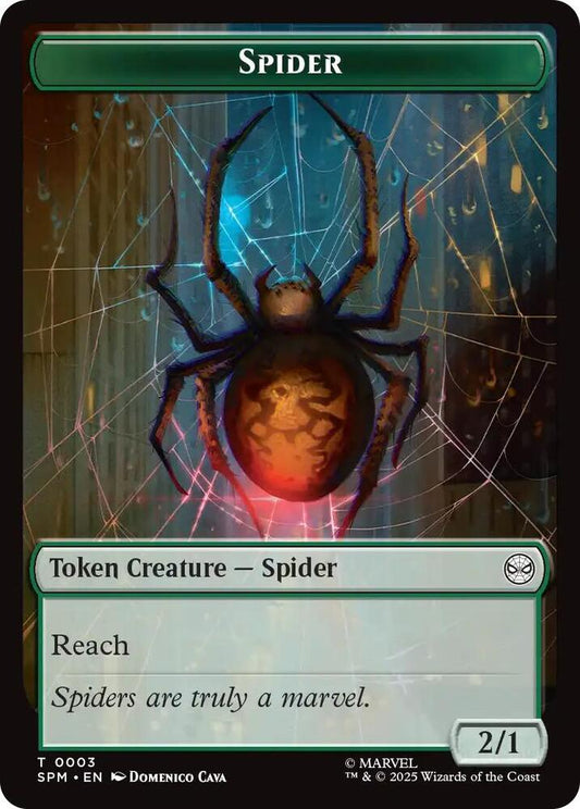 MTG! Spider // Treasure Double-Sided Token - Marvel's Spider-Man (SPM)
