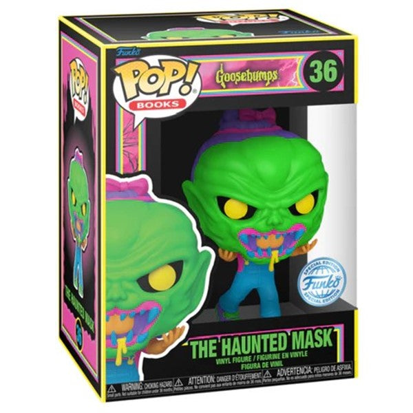 Funko Pop! Goosebumps - The Haunted Mask Black Light 36 Funko Special Edition + Pop Protector