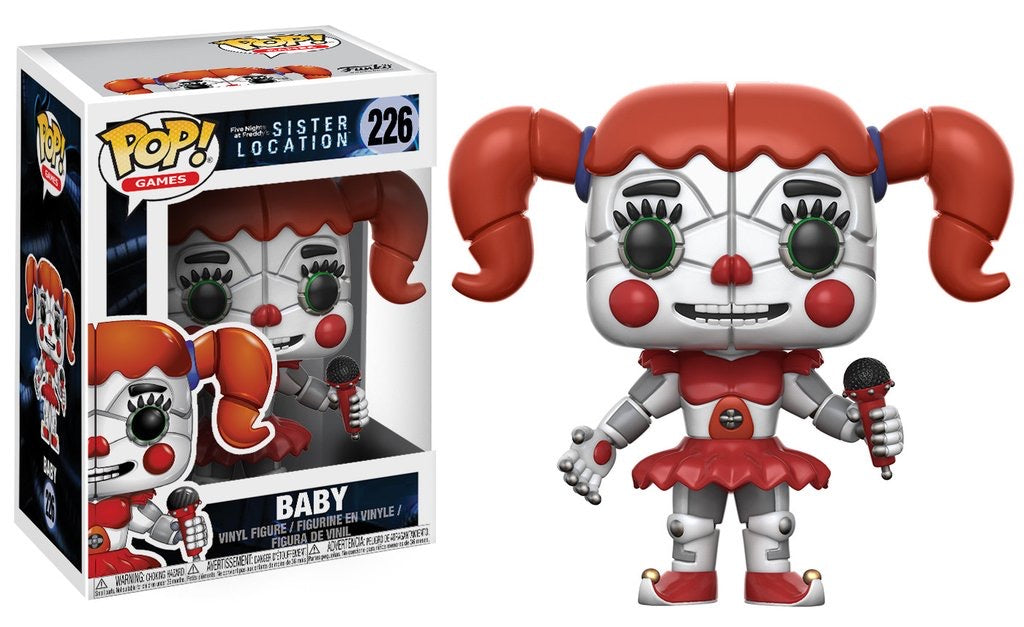 Funko Pop! Five Nights at Freddy’s (FNAF) Sister Location Baby 226 + Free Protector (slight box wear)