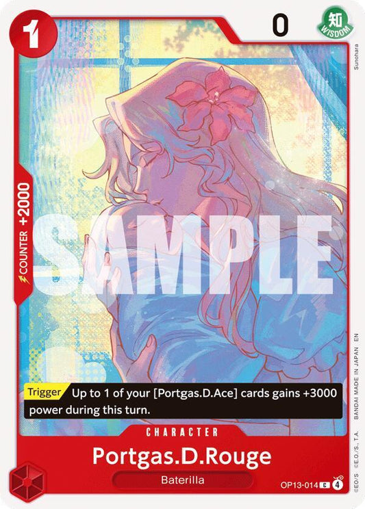 One Piece TCG! Portgas.D.Rouge - Carrying On His Will (OP13)