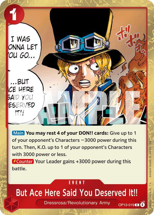 One Piece TCG! But Ace Here Said You Deserved It!! - Carrying On His Will (OP13)
