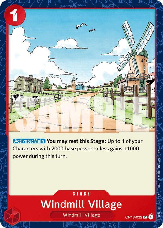 One Piece TCG! Windmill Village - Carrying On His Will (OP13)