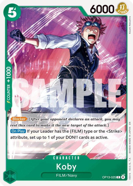 One Piece TCG! Koby - Carrying On His Will (OP13)